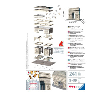 Ravensburger 3D pusle 216 tk Triumfikaar