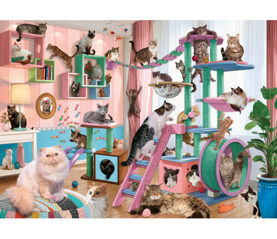 Ravensburger Puzzle 1000 pc Cat Room Paradise