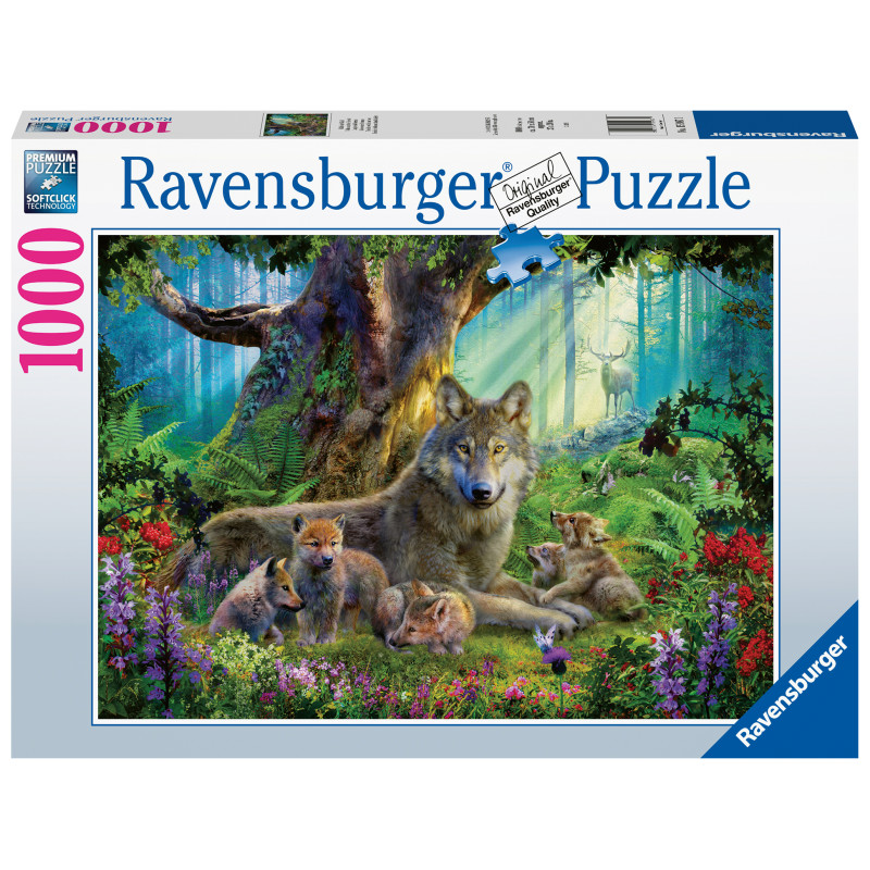 Ravensburger pusle 1000 tk Hundid metsas