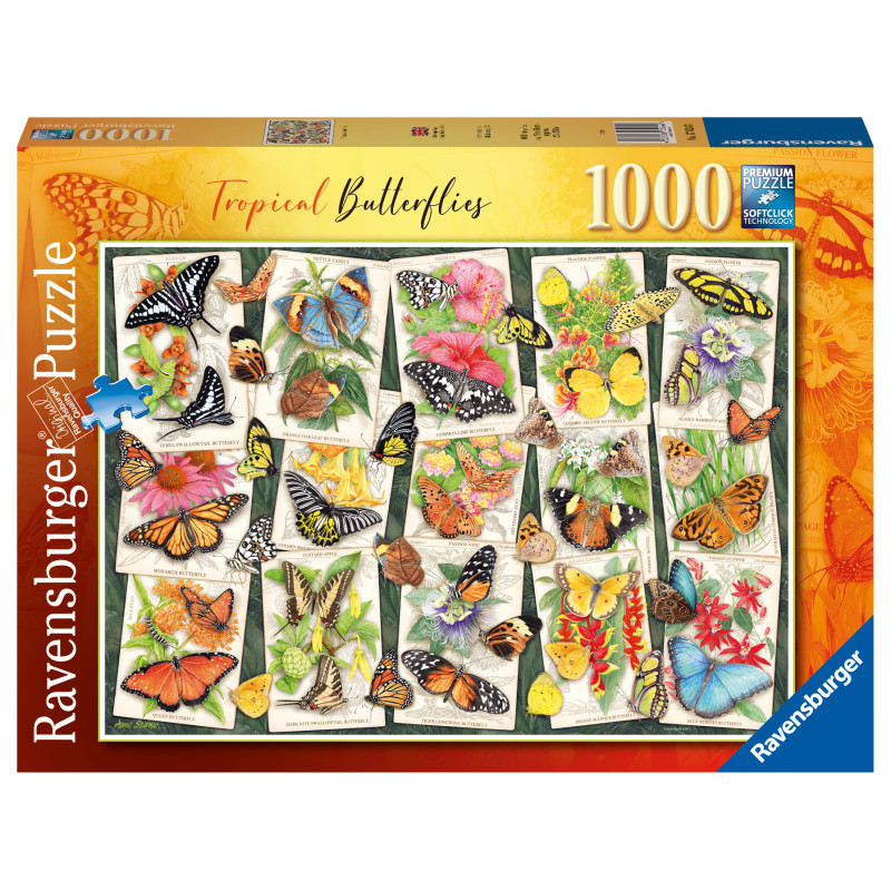 Ravensburger pusle 1000 tk Eksootilised liblikad