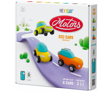 HEY CLAY Modeling Clay Eco Cars with Wheels