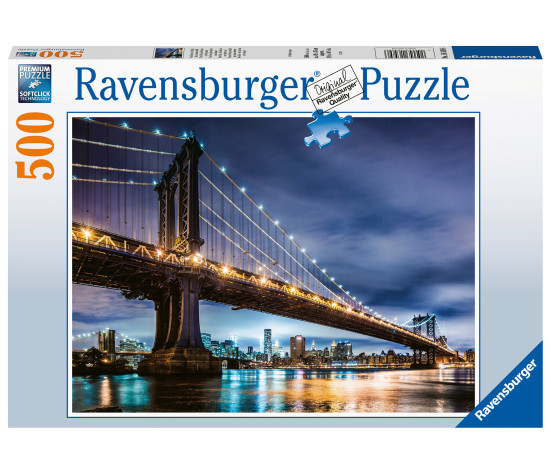 Ravensburger pusle 500 tk Unetu linn New York