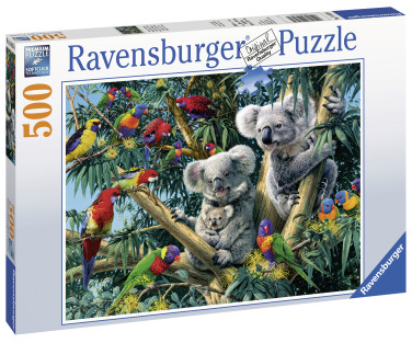 Ravensburger pusle 500 tk Koaalad puul