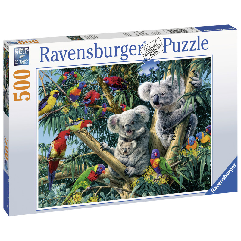 Ravensburger pusle 500 tk Koaalad puul