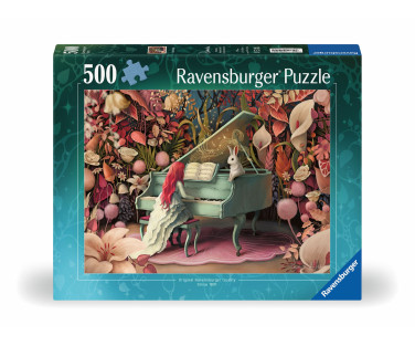 Ravensburger Puzzle 500 pc Rabbit on a Piano