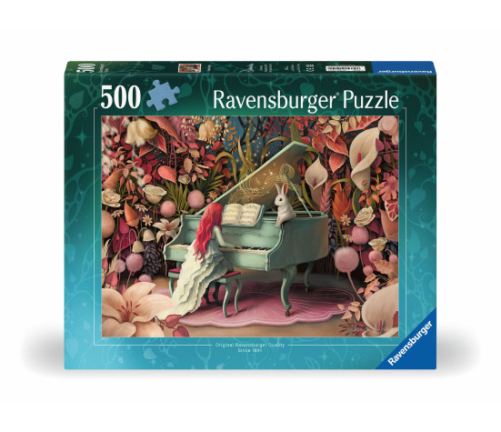 Ravensburger Puzzle 500 pc Rabbit on a Piano