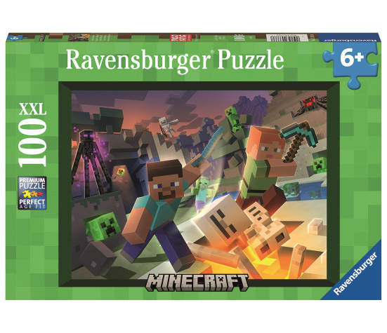 Ravensburger puzzle 100 Pc Minecraft Monsters