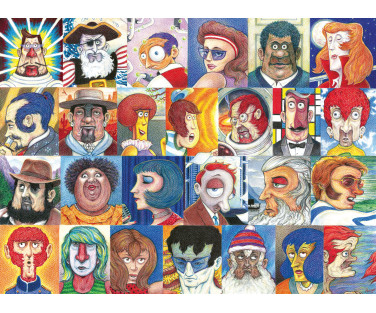 Ravensburger Puzzle 500 pc Typical Faces