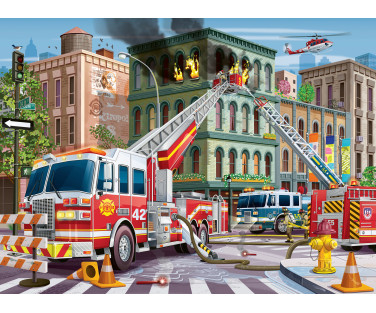 Ravensburger puzzle 100 pc Fire Trucks