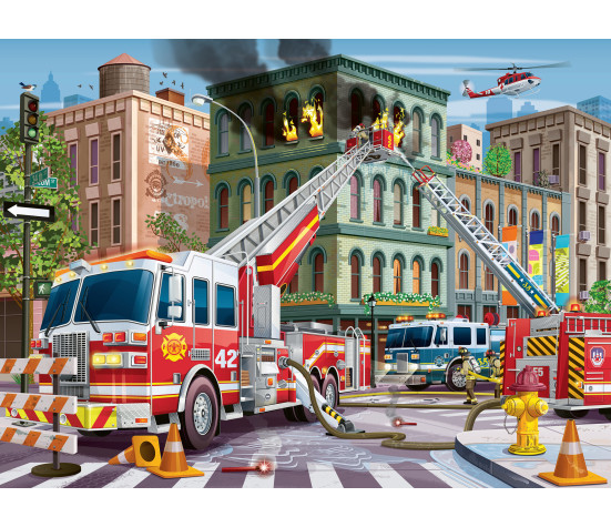 Ravensburger puzzle 100 pc Fire Trucks