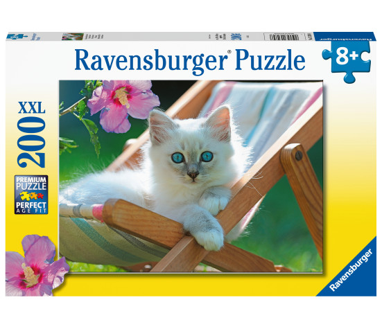 Ravensburger Puzzle 200 pc White Cat