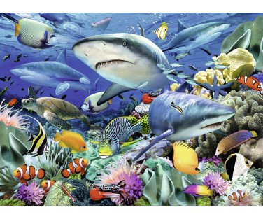 Ravensburger Puzzle 100 pc Reef of the Sharks