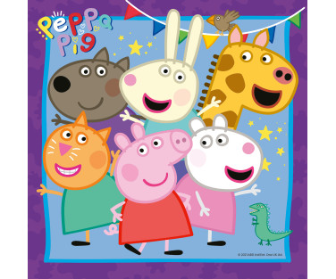 Ravensburger pusle 3x49 tk Peppa Pig