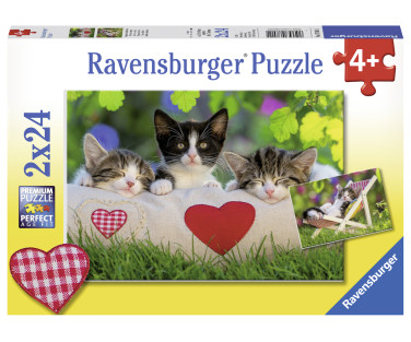 Ravensburger pusle 2x24 tk Kassid