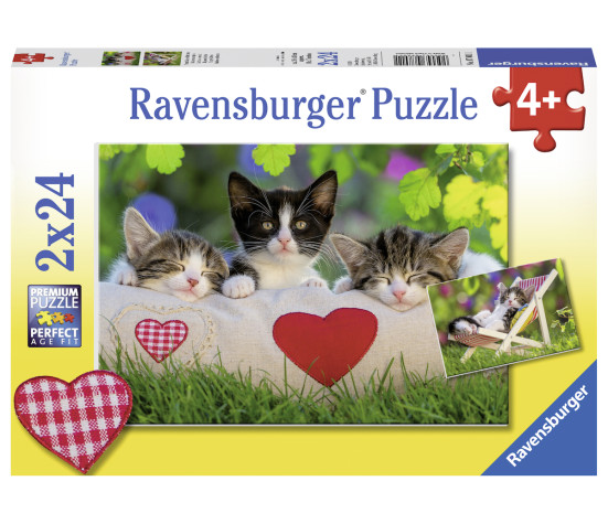 Ravensburger Puzzle 2x24 pc Cats