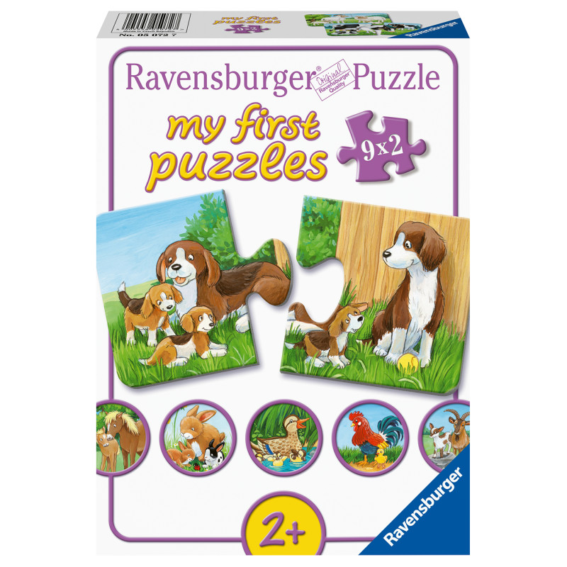 Ravensburger minu esimene pusle 9x2 tk Taluloomad