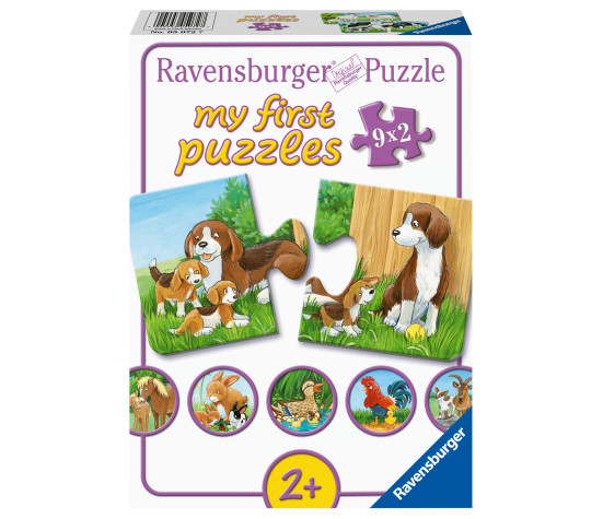 Ravensburger minu esimene pusle 9x2 tk Taluloomad