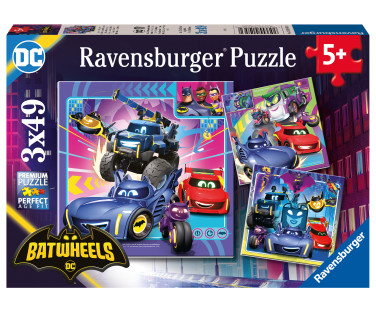 Ravensburger puzzle 3x49 pc Batwheels Characters