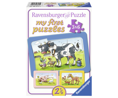 Ravensburger minu esimene pusle 3x6 tk Sõbrad