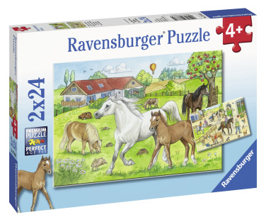 Ravensburger Puzzle 2x24 pc Horses