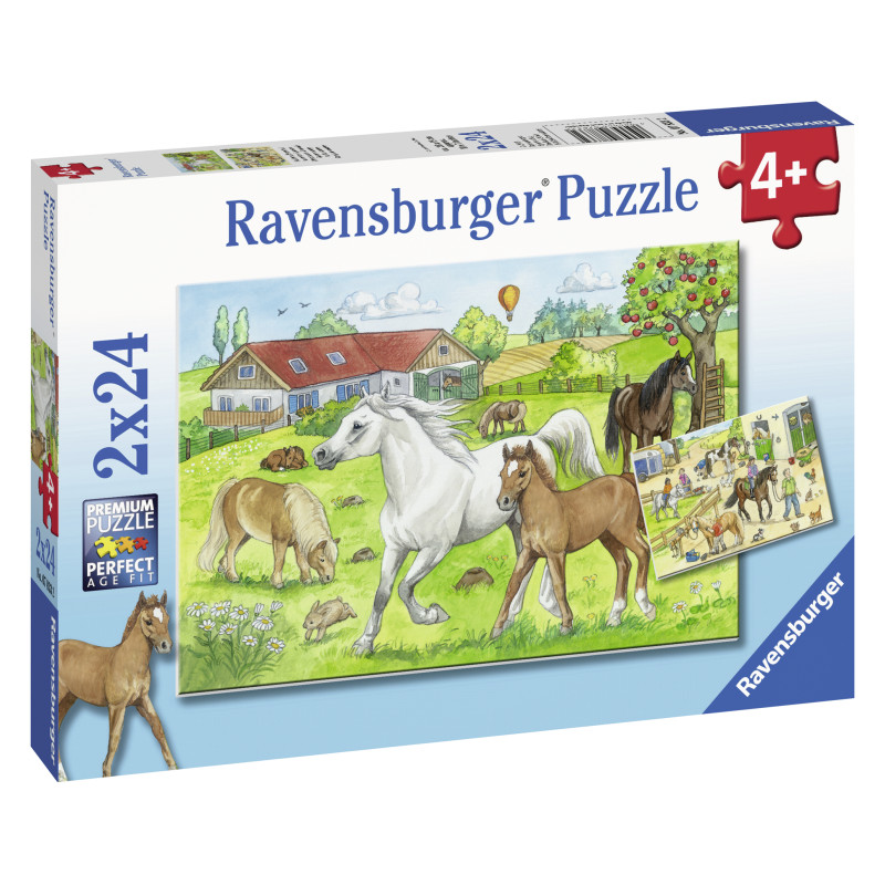 Ravensburger pusle 2x24 tk Ratsatall