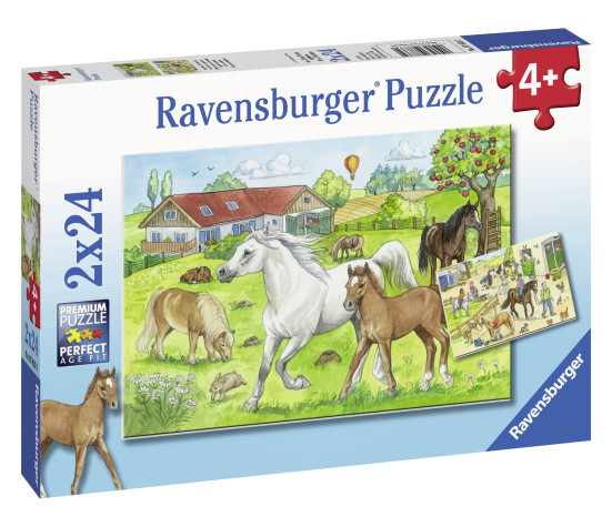 Ravensburger pusle 2x24 tk Ratsatall