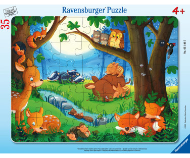 Ravensburger suur plaatpusle 35 tk Magavad loomad