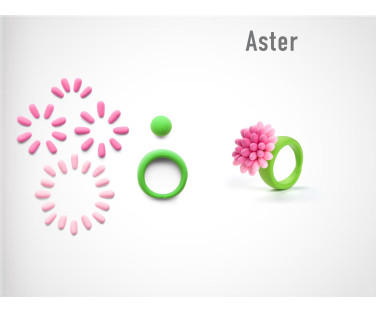 HEY CLAY Modeling Clay Rings Flower