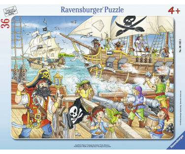 Ravensburger Frame Puzzle 36 pc Attack of Pirates