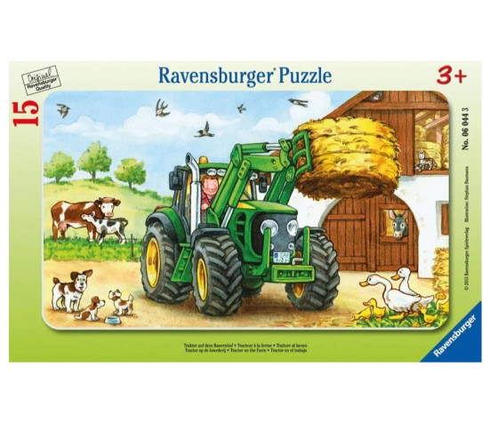 Ravensburger Small Frame Puzzle 15 pc Tractor