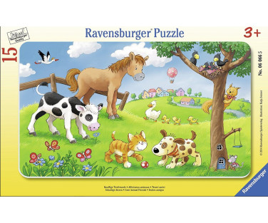 Ravensburger plaatpusle 15 tk Imearmsad loomad