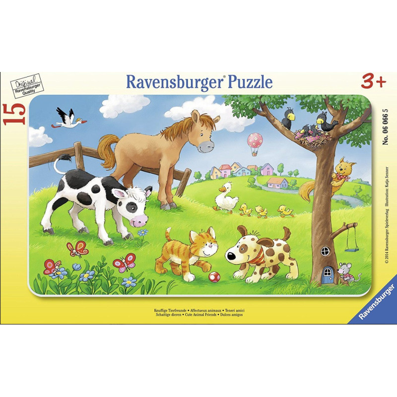 Ravensburger plaatpusle 15 tk Imearmsad loomad