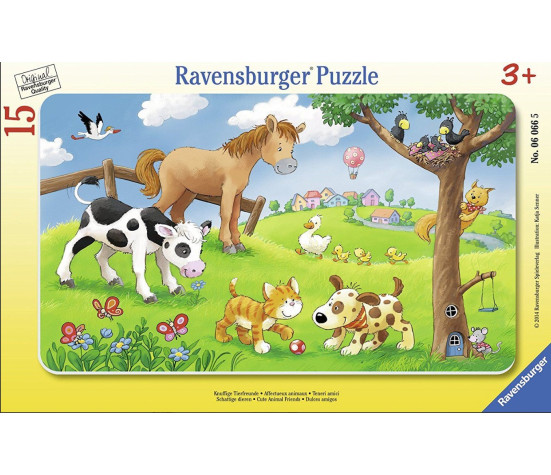 Ravensburger Frame Puzzle 15 pc Cute Animals