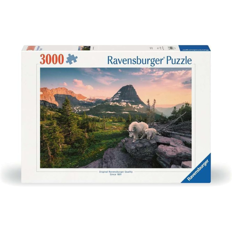 Ravensburger pusle 3000 tk Alpi kaljukits pojaga