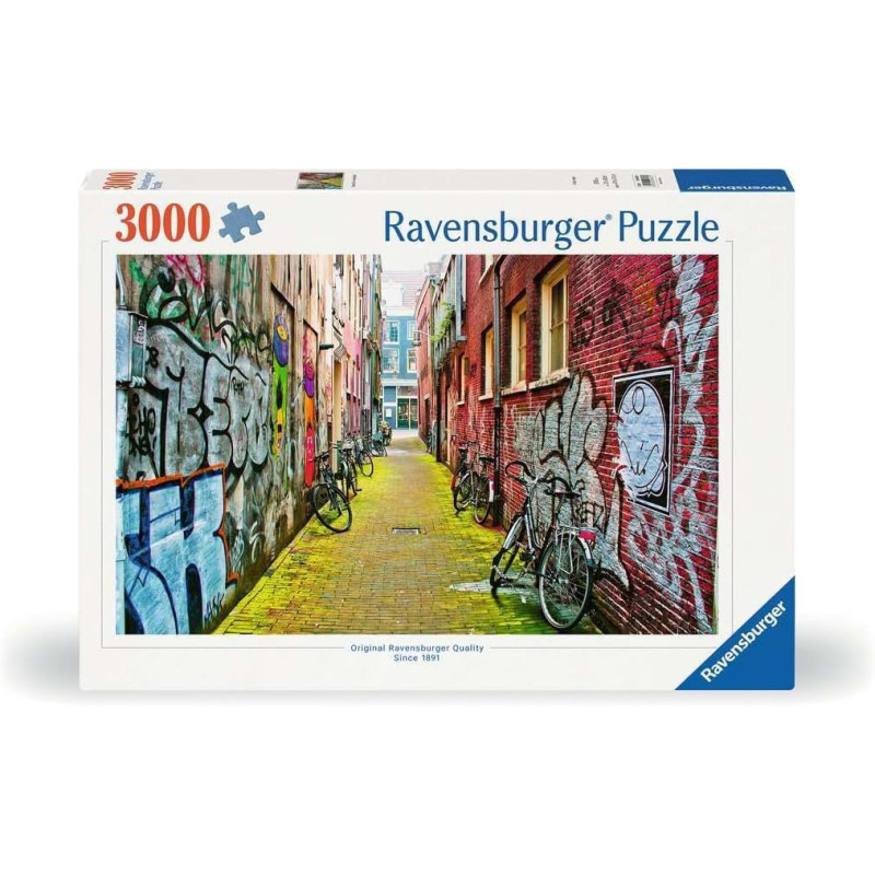 Ravensburger pusle 3000 tk Tänavakunst Amsterdamis