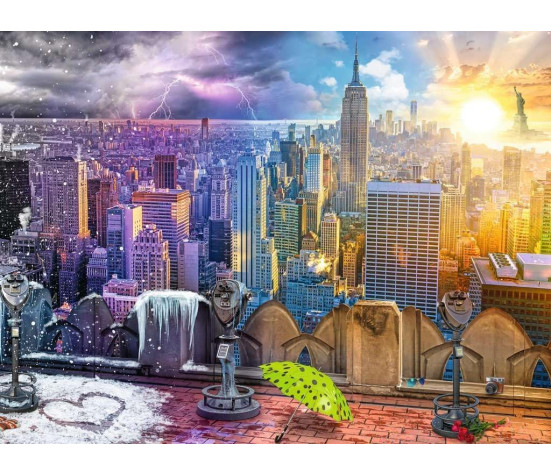 Ravensburger pusle 1500 tk Aastaajad New Yorkis