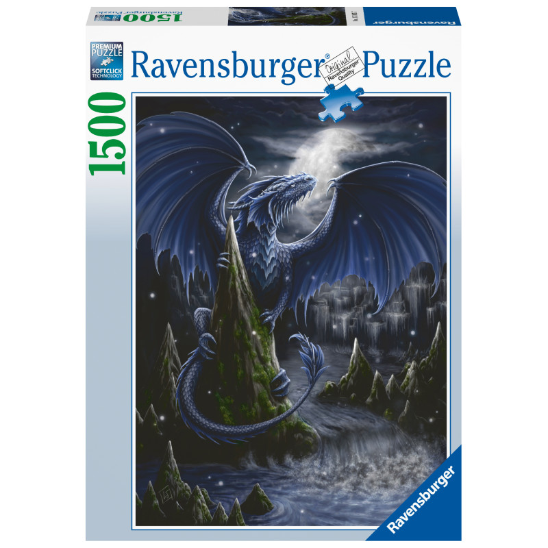 Ravensburger pusle 1500 tk Must draakon