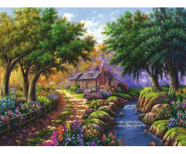 Ravensburger Puzzle 1500 pc A House by the Lake