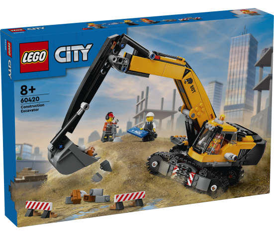 LEGO City Yellow Construction Excavator