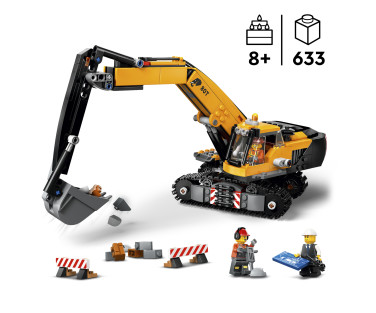 LEGO City Yellow Construction Excavator