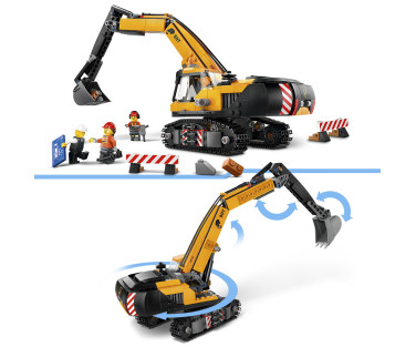 LEGO City Yellow Construction Excavator