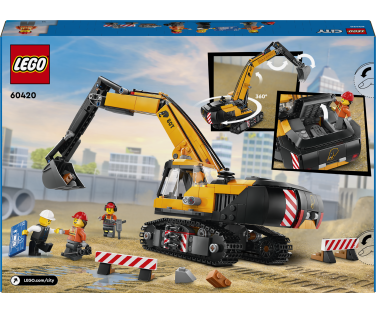 LEGO City Yellow Construction Excavator