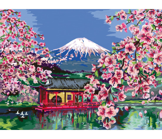 Ravensburger Paint by Number Japanese Cherry Blossoms