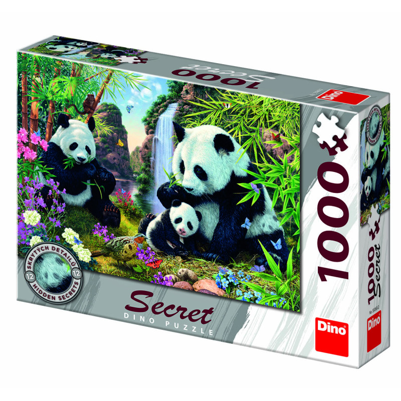 Dino Secret Puzzle 1000 pc Pandas