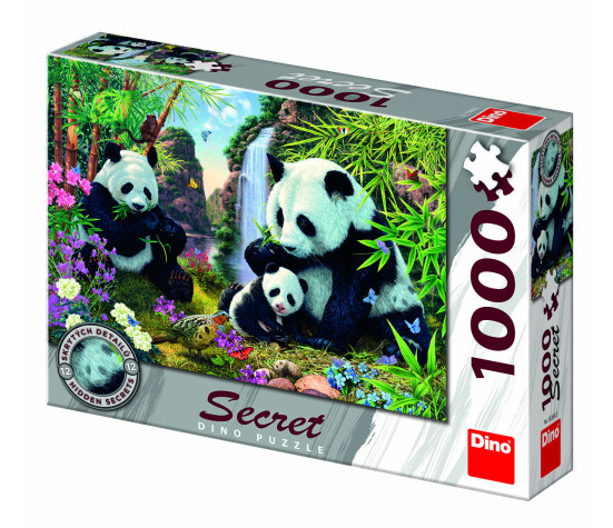 Dino Secret Puzzle 1000 pc Pandas