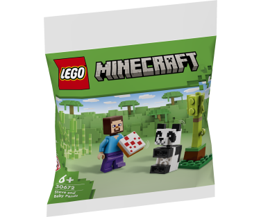 LEGO Minecraft Steve ja pandabeebi