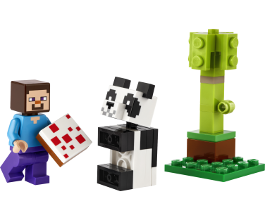 LEGO Minecraft Steve and Baby Panda