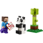 LEGO Minecraft Steve ja pandabeebi