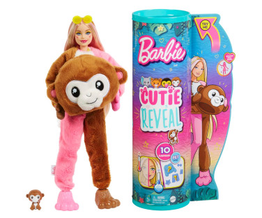 Barbie® Cutie Reveal Džungli seeria nukk - Ahv