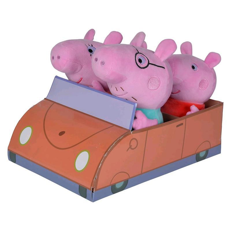 Põrsas Peppa perekond autoga